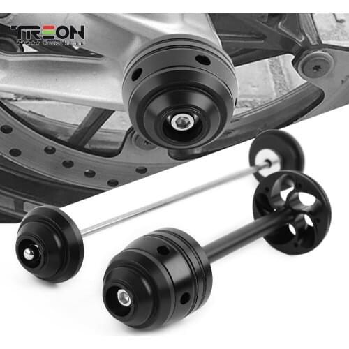 Front & Rear Axle Fork Sliders Crash Protector Guard Wheel Cap For BMW R NineT 2013-2017 2018 R1200R Motorcycle Accessories