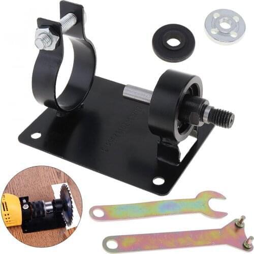 10mm Electric Drill Cutting Seat Stand Holder Set with 2 Wrenchs and 2 Gaskets for Polishing / Grinding /Cutting