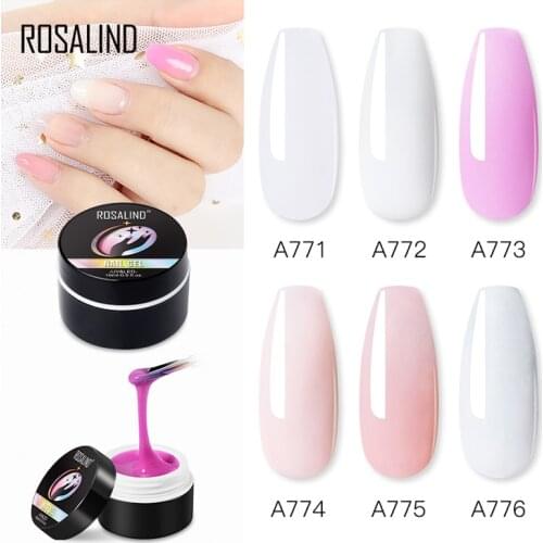 ROSALIND Nail Extension Poly Nail Gel Polish Pure Classic Gel Lacquer Nail Art Design Builder Gel Extension Semi Permanent