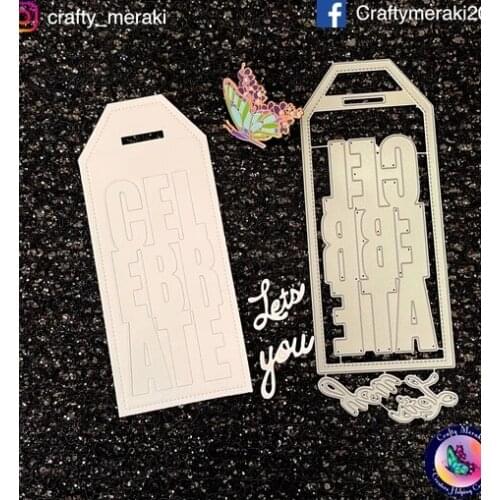 Celebrate tagMetal cutting dies cut die mold card Scrapbook paper craft knife mould blade punch stencils