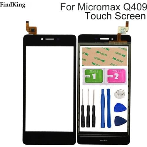 5.0inch Mobile Touch Screen For Micromax Q409 Touch Screen TouchScreen Front Glass Dititizer Panel Lens Sensor Tools