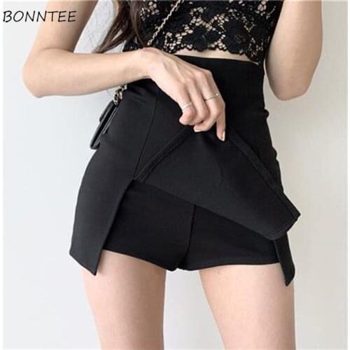 Shorts Women New Spring Solid Simple All-match Leisure High Trendy Sexy Ladies High Waisted Streetwear Korean Style Chic Slim