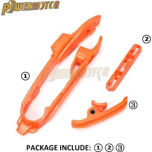 Motorcycle Chain Slider Swingarm Guide Roller Protector With Brake Hose Clamp For SX SXF SMR XC XCF 125-525 2011-2017