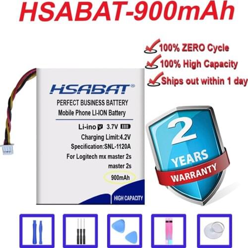 Top Brand 100% New 900mAh 533-000120 Battery for Logitech mx master 2s , MX Anywhere 2, Anywhere 2S , MX Ergo in stock