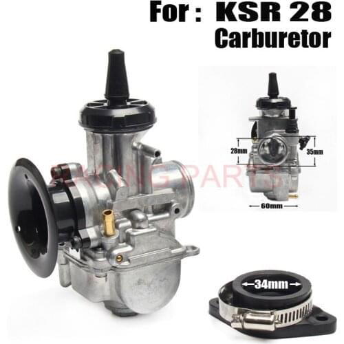 Universal Motorcycle KSR 28 30mm Carburetor KSR Evolution KIT EVO Carb Fit For Honda Yamaha With Power Jet Pir Bike ATV