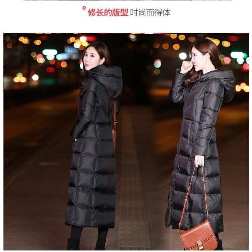 Winter women hooded coat fur collar thicken warm long jacket female plus size outerwear parka ladies chaqueta feminino