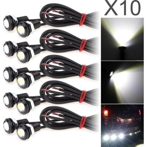 10pcs/lot 9W 18MM White 5730 LED Eagle Eye Auto Car Fog Light DRL Bulb Turn Signal Reverse Backup Corner Stop Parking Tail Lamp