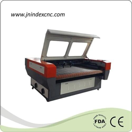 1610 auto feeding double heads cnc laser cutting rolling fabric machine price