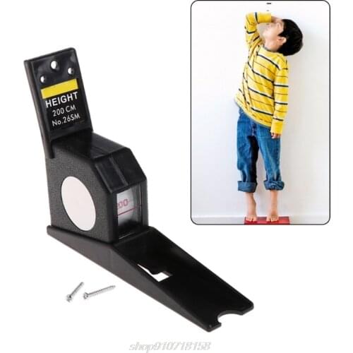 200cm Stadiometer Black Wall Mounted Height Meter Growth Ruler CM Metric M30 21 Dropshipping