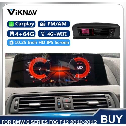 2 din For BMW 6 Series F06 F12 2010-2012 Car Stereo Navigation GPS Radio CarPlay Multimedia Player auto Touch Screen Head Unit