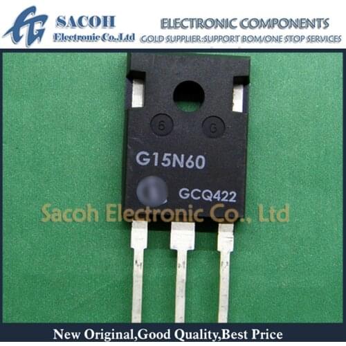 Free shipping 10Pcs SGW15N60 G15N60 SKW15N60 K15N60 TO-247 15A 600V Power IGBT