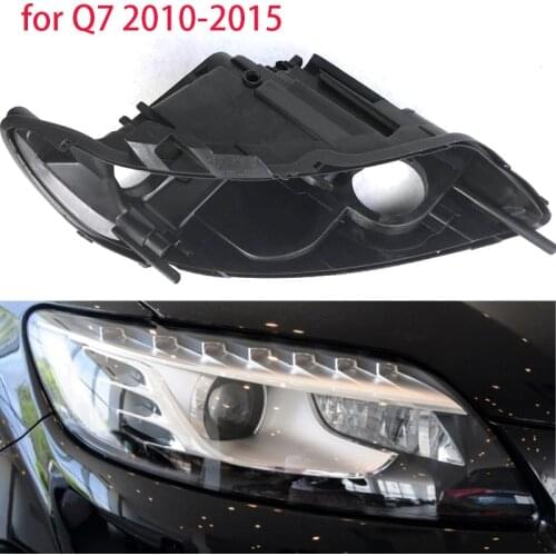 For Audi q7 2010-2015 lampshade shell Front headlight cover black base Headlight back shell Black lampshade lens Xenon dedicated