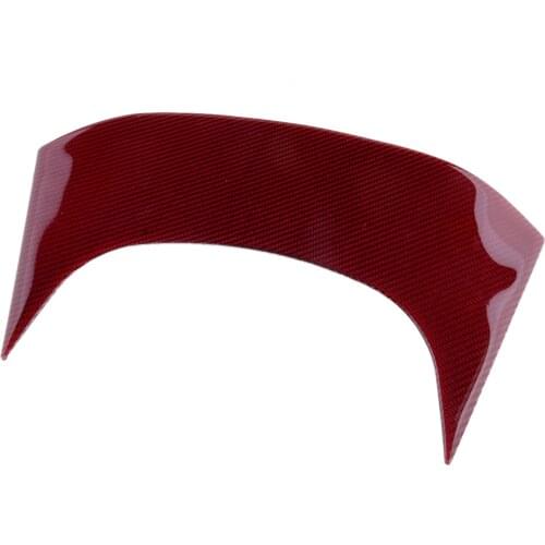 Rear Central Console Panel Trim Decorative Cover Carbon Fiber Red Fit for Chevrolet Corvette C7 2014 2015 2016 2017 2018 2019