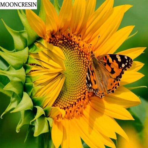Diy Diamond Embroidery Sunflower 5D Diamond Painting Full Square Rhinestone Cross Stitch Kit Mosaic Picture By Number Home Decor