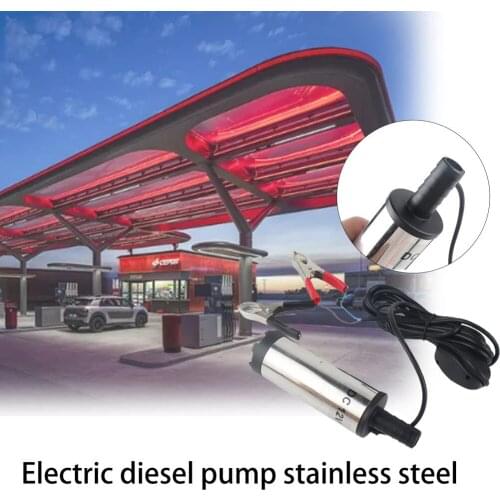 DC 12V 38mm Electric Fuel Transfer Pump Water Oil Transfer Refueling Submersible Pump For Diesel Water Pump Car Motorbike