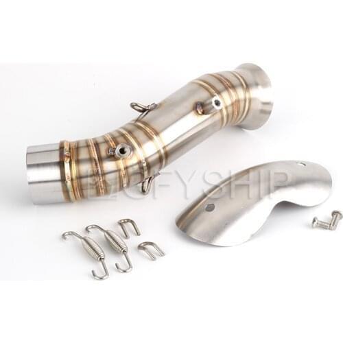 For KTM 890 DUKE R 2020 DUKE 890 R Escape Accessories Slip-on Motorcycle Exhaust Muffler Middle Link Pipe With Heat Shield