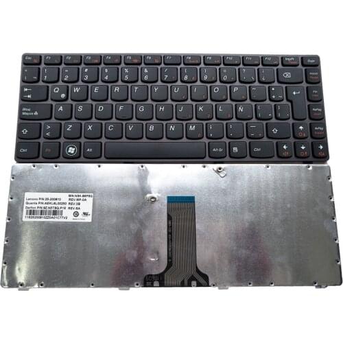 Good Quality OVY LA Latin laptop keyboard for LENOVO Z470 Z470G Z470AX Z370 Z475 Z375 p/n:25-200810 aekl6l00250 9z.n5tsq.P1E