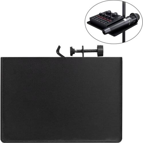Metal Sound Card Tray Live Microphone Stand Placement Metal Tray Stand Live Stands Fit for Live Tripod Bracket Accessories