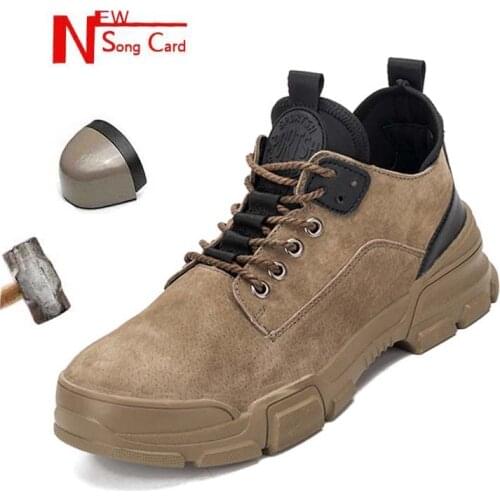 2019 New Mens Winter Steel Toe Work indestructible Shoes Casual Outdoor Sneakers Puncture Proof Boots Comfortable safety shoes