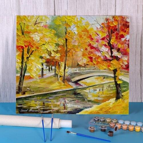 Yellow Dream Coloring By Numbers Painting Package Oil Paints 50*70 Picture By Numbers Photo New Design Adults Handicraft