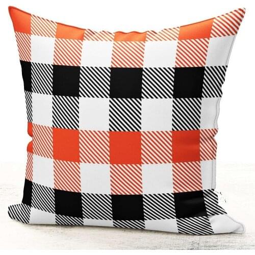 Plaid Model Pillowcases Decorative Striped Geometric Pillowcase Micro Honeycomb Special Weaving Stain Resistant