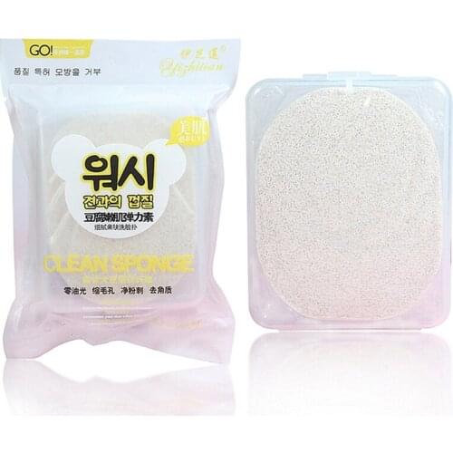 NEW Konjac Puff Makeup Removal Sponge Flutter Wash Cleaning Flapping Reusable Wet Sponge Face Puff Soft Natural Cleanser Tool