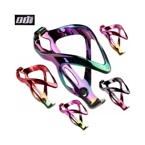 ODI bicycle bottle cage electroplating rainbow fiberglass nylon MTB bike water cup holder water bottle bracket riding equipment