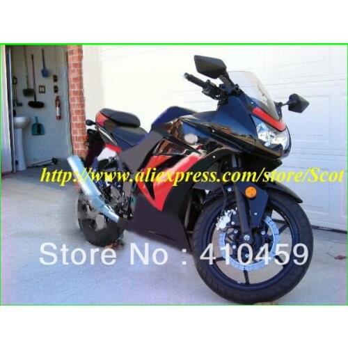 Popular red black Fairing kit for KAWASAKI Ninja ZX250R 08 09 10 11 12 ZX 250R 2008 2012 EX250 08-12 2008-2012
