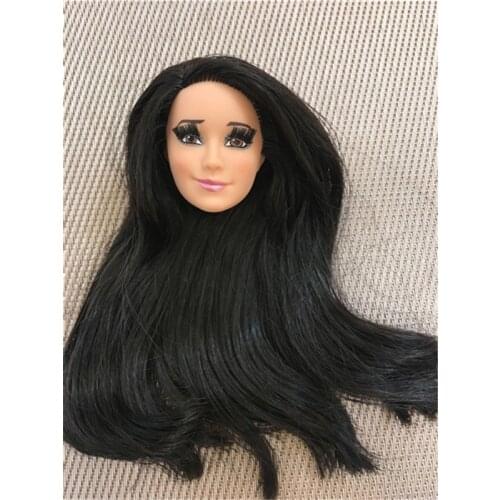 Rare Limited Collection Doll Head Vintige Rare Face Real Eyelashes Girl DIY Dressing Hair Toy Girl Christmas Birthday Gifts