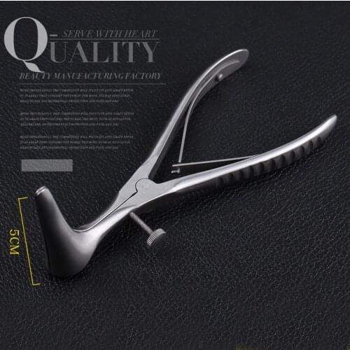 Rhinoscopic speculum, rhinoplasty tools, nose bridge correction, medical nasal cavity inspection