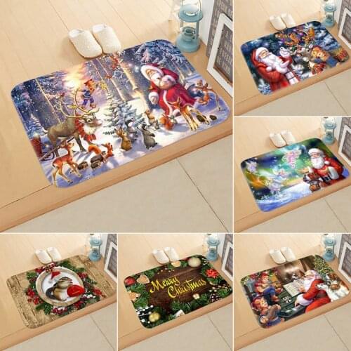 Fengrise Christmas Mat Merry Christmas Decorations For Home Door 2020 Navidad Christmas Ornaments Xmas Gifts Natal New Year 2021