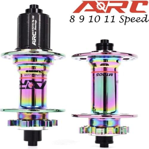 Mountain Bike Hub 4 Bearing Colorful 11 Speed Quick Release 32Holes Aluminum Alloy Bike Accessories