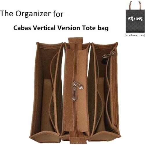 Fits For Cabas Tote Bucket Felt Cloth Insert Bag Organizer Shopper Handbag Organizer Travel Inner Purse Portable Cosmetic Bags