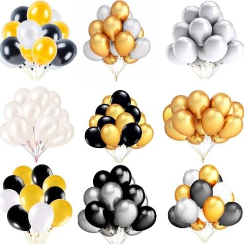 12Inch birthday balloons Latex Helium balloon Thickening Pearl party balloon Party Ball kid child toy wedding ballons