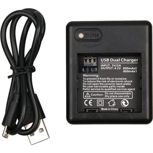 Xiao Yi 1 Generation Xiao Yi Battery Charger Dual Charge Compatible with Power Supply Adapter for Xiao Yi 1