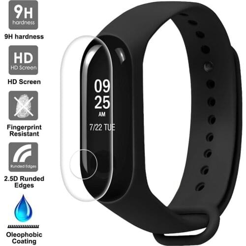Screen Protector Film For Xiaomi Mi Band 3 Smart Wristband Bracelet band3 original Full Cover Protective Not Tempered Glass