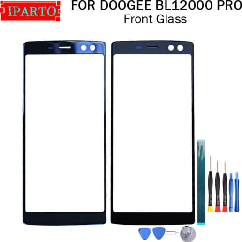 For DOOGEE BL12000 PRO Front Glass Screen Lens 100% New Front Touch Screen Glass Outer Lens for DOOGEE BL12000 PRO+Tools