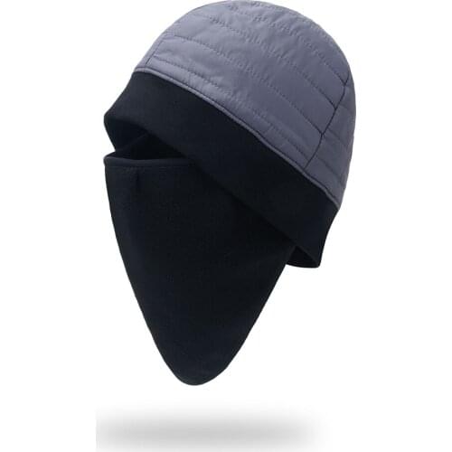 Unisex Winter windproof hat Balaclava mens cold proof ear protection womens face mask integrated tactical mask headgear