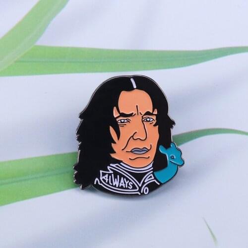 Snape always badge literature book quotes pin skilful wizard brooch