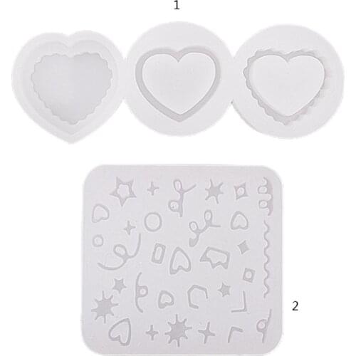1 Set Quicksand Heart Shape Resin Shaker Mold Crafts Ornaments for Decoration Gifts to your Classmates Family and Friends