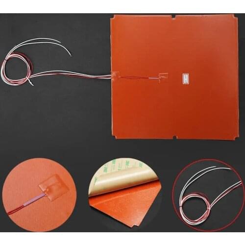 110V/220V 750W Silicone Pad Heater 3D Printer Thermistor 330x330mm Heated Bed Pad