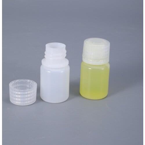 100PCS small reagent bottles with lids Food Grade HDPE container for liquid Lotion refillable sample bottle 12ML
