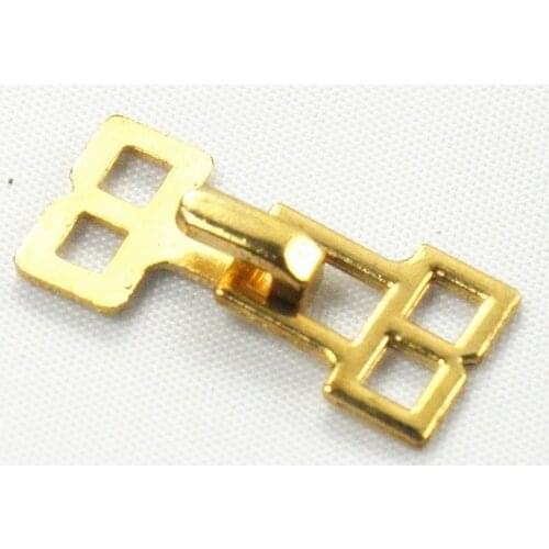 20pieces Craft Gold Metal Waist Extender Hooks & Eyes Clasps Button Sewing On Garment Button for Clothes Hooks 22mm K122