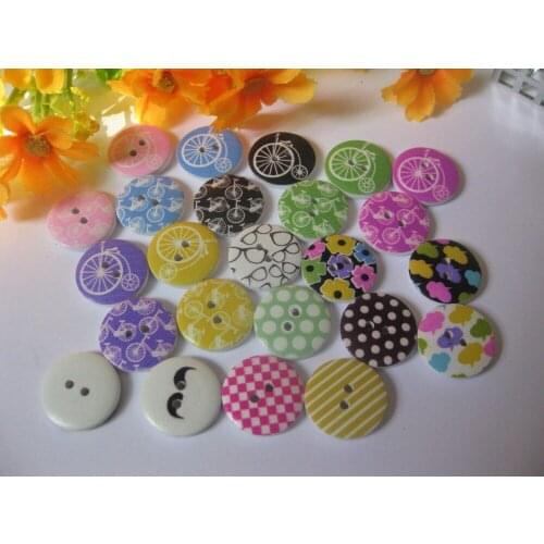30 pcs 2 Holes Mix Sports Series Wood Buttons Sewing Scrapbooking Decorate Crafts botones decorativos botoes