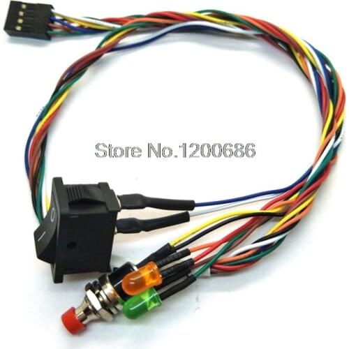 450MM 26AWG DuPont 2.54 PBS-110 KCD11 10*15mm switch wire harness Manufacturer custom reset switch line button switch
