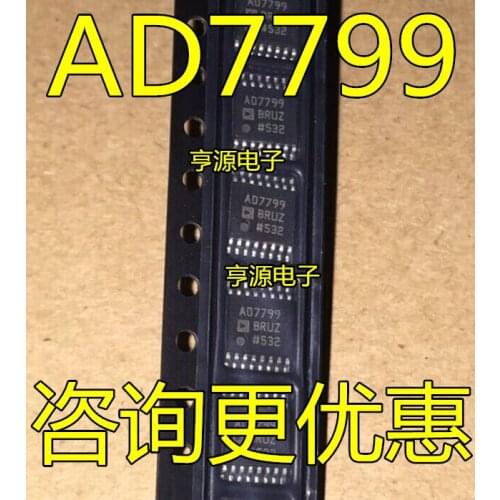 5PCS 10PCS 20PCS AD7799BRUZ TSSOP-16 AD7799BRU TSSOP16 AD7799B AD7799 24-bit analog-to-digital converter IC New and original