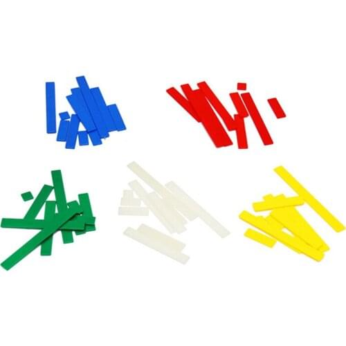 50Pcs/Set Montessori Arithmetic Rulers Early Educational Baby Math Learning Counting Mathematic Ruler Toy for Preschool