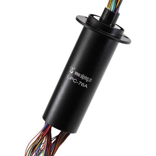 76 Wires Slip Ring Multi Circuits Electric Interface Compact Gold-Gold Transferring Analog And Digital Signals