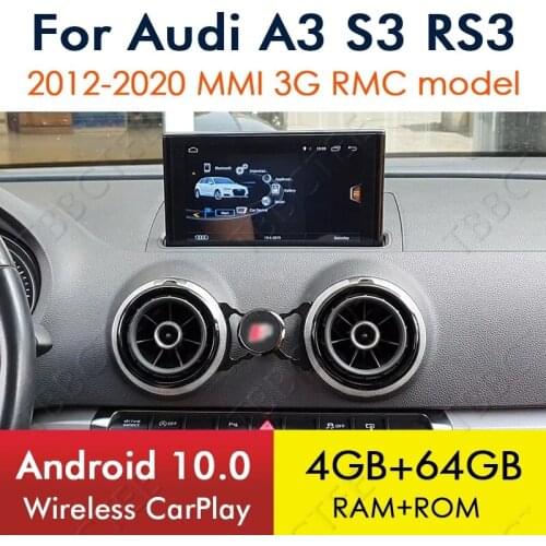 Android 10.0 8 Cores 4+64G For Audi A3 8V 2012~2020 MMi 2G 3G RMC Car Multimedia GPS Navi Player Radio Stereo WiFi