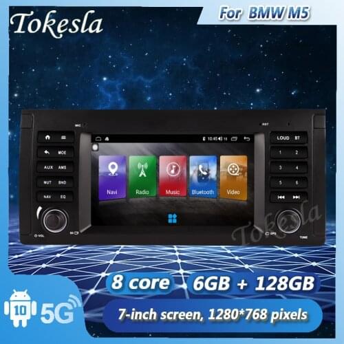 Tokesla android 11 Car radio auto Player For BMW M5 E53 BMW E39 5 Series multimedia GPS stereo Free navigation Dsp screen system